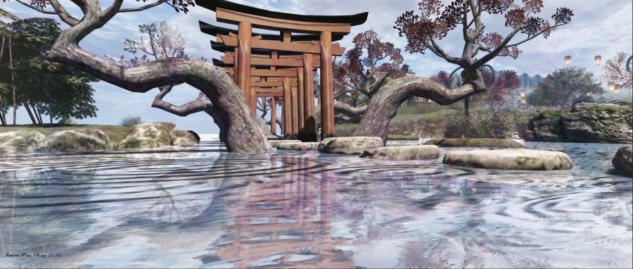 Gates on the Water, Kintsugi, May 2020 by Inara Pey