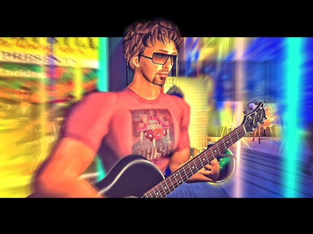 Jed Luckless performing Live In Second Life