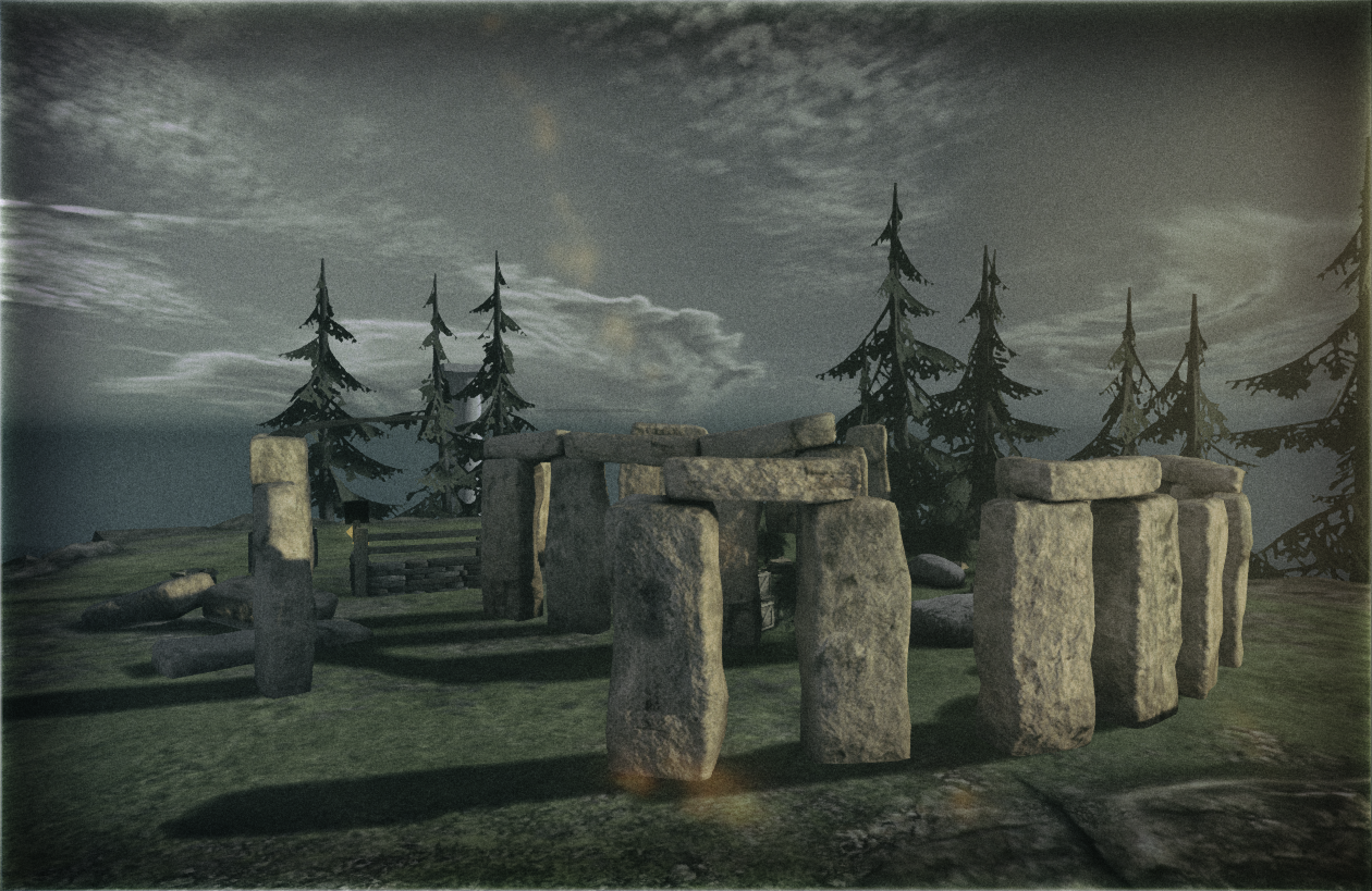 Glastonbelli Stonehenge Through Owl's Eye