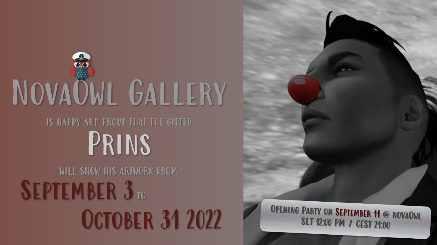 Prins NovaOwl September 3 - October 31 2022