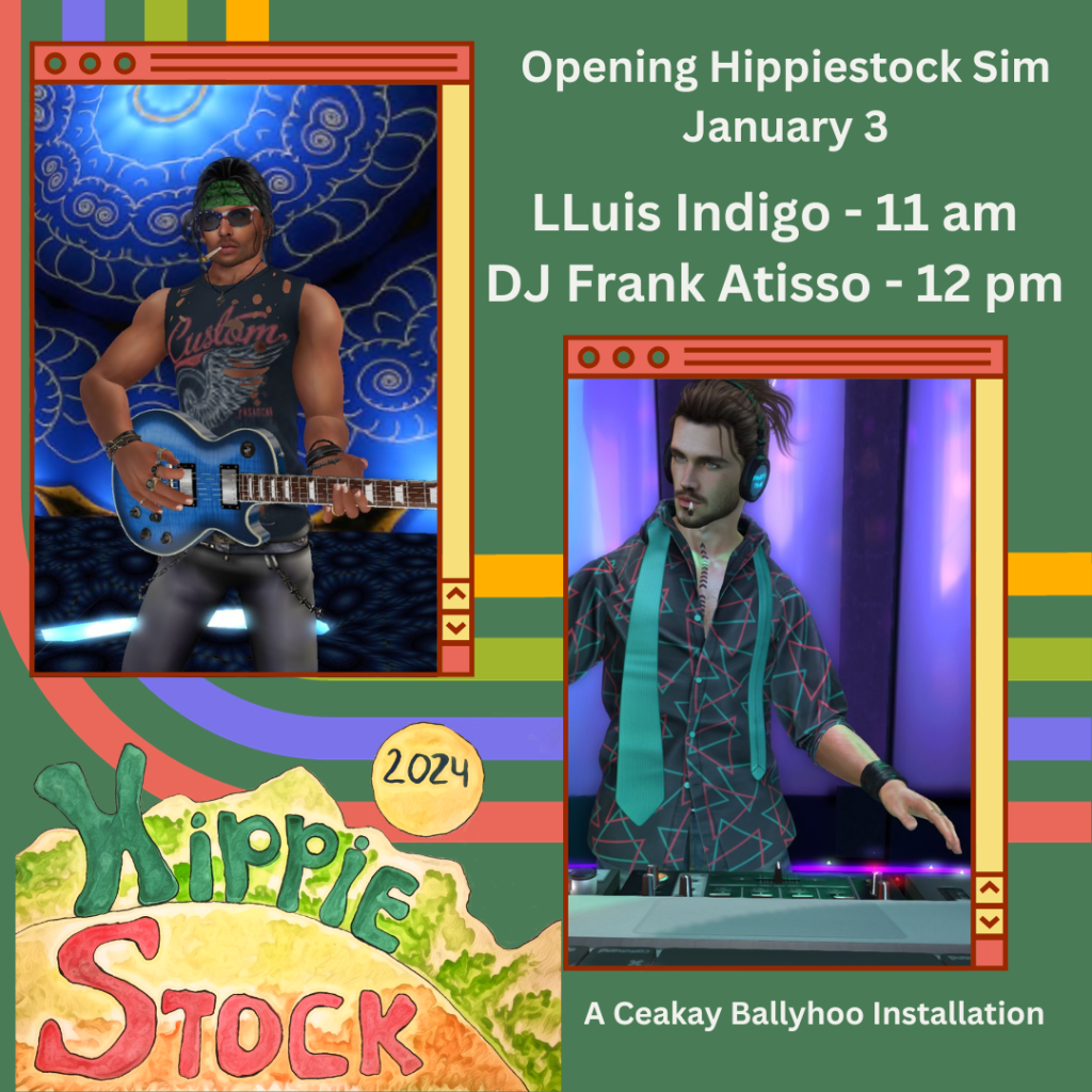 HIppiestock opening party poster
