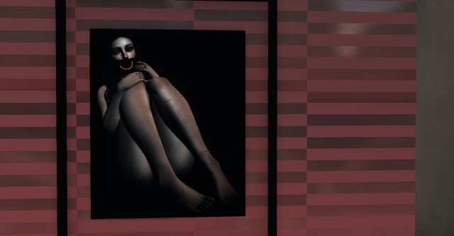 Vibrant portrait of Lizzy Swordthain in orange hues, smiling warmly.