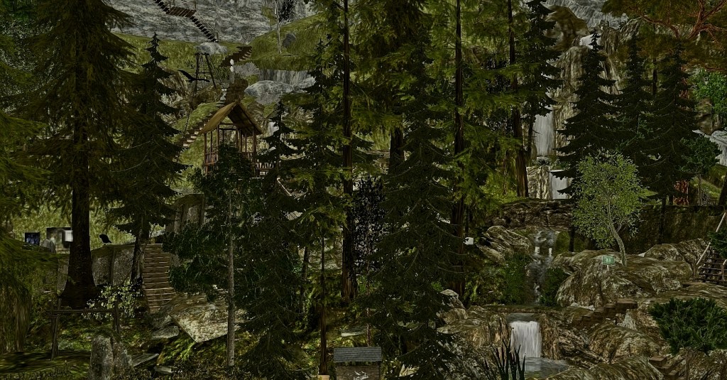 vVrtual photo up the side of Monte Corse in second life