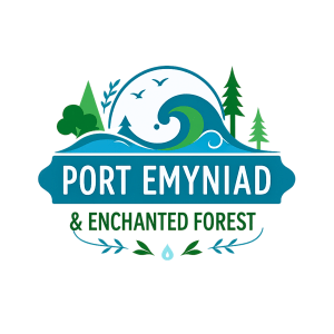 Port Emyniad and Enchanted Forest logo. For the corsicasout coasters second life location.