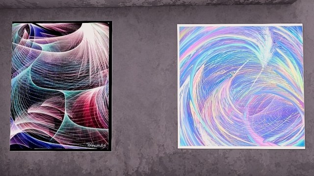 2 pieces of digital art by Giselle seeker at Cloud Galleries in Second Life