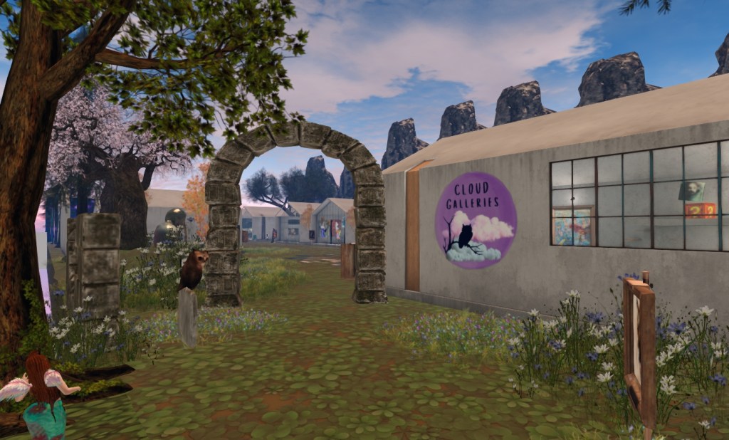 Pathway leading into Cloud Galleries in Corsica South Coasters, Second Life