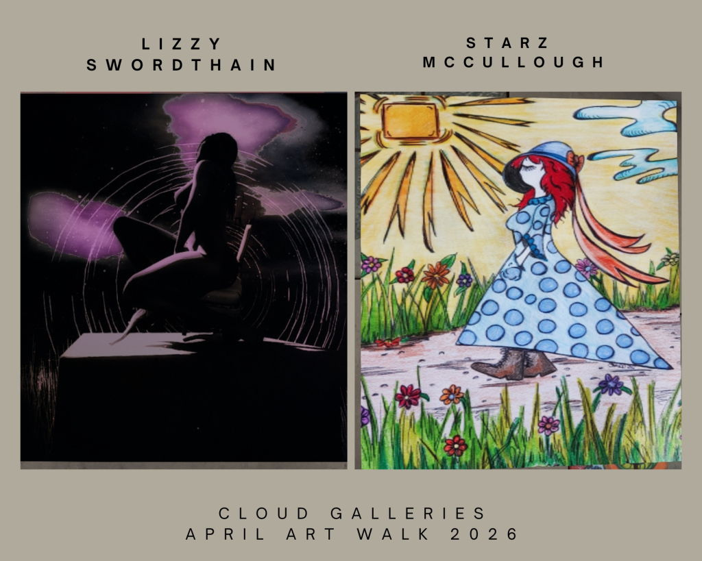 Lizzy Swordthain and Starz McCullough art at Cloud Galleries in Second Life.